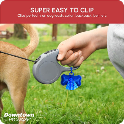 Vibrant Rainbow Paw Print Dog Poop Bags with Convenient Dispenser - 180 Leak-Proof Waste Bags for Easy Cleanups