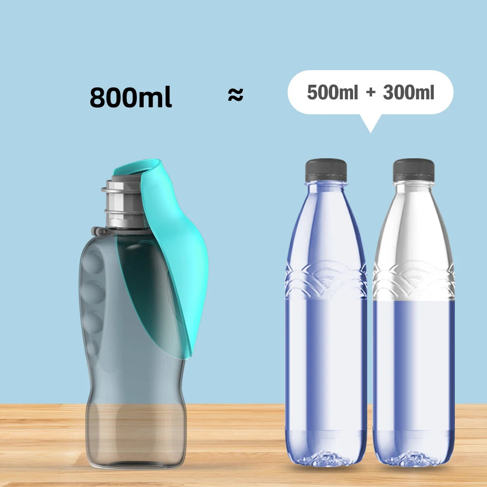Stay Hydrated on the Go: 800ml Portable Dog Water Bottle for Large Breeds - Perfect for Outdoor Adventures with Your Golden Retriever!
