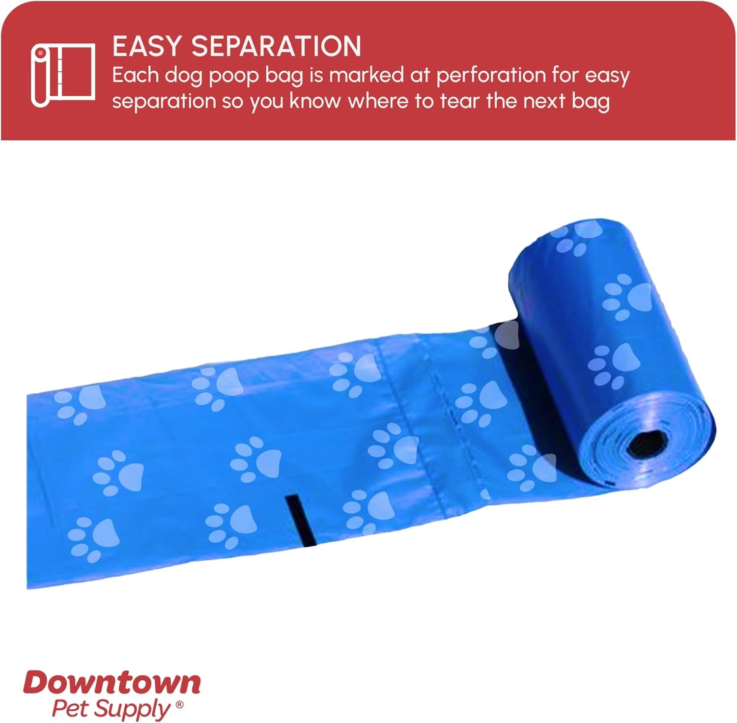 Vibrant Rainbow Paw Print Dog Poop Bags with Convenient Dispenser - 180 Leak-Proof Waste Bags for Easy Cleanups