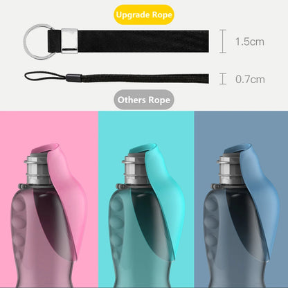 Stay Hydrated on the Go: 800ml Portable Dog Water Bottle for Large Breeds - Perfect for Outdoor Adventures with Your Golden Retriever!