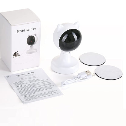 Engaging Automatic Laser Cat Toy - Interactive Fun for Cats and Kittens with Adjustable Speed Modes and USB Rechargeable Features