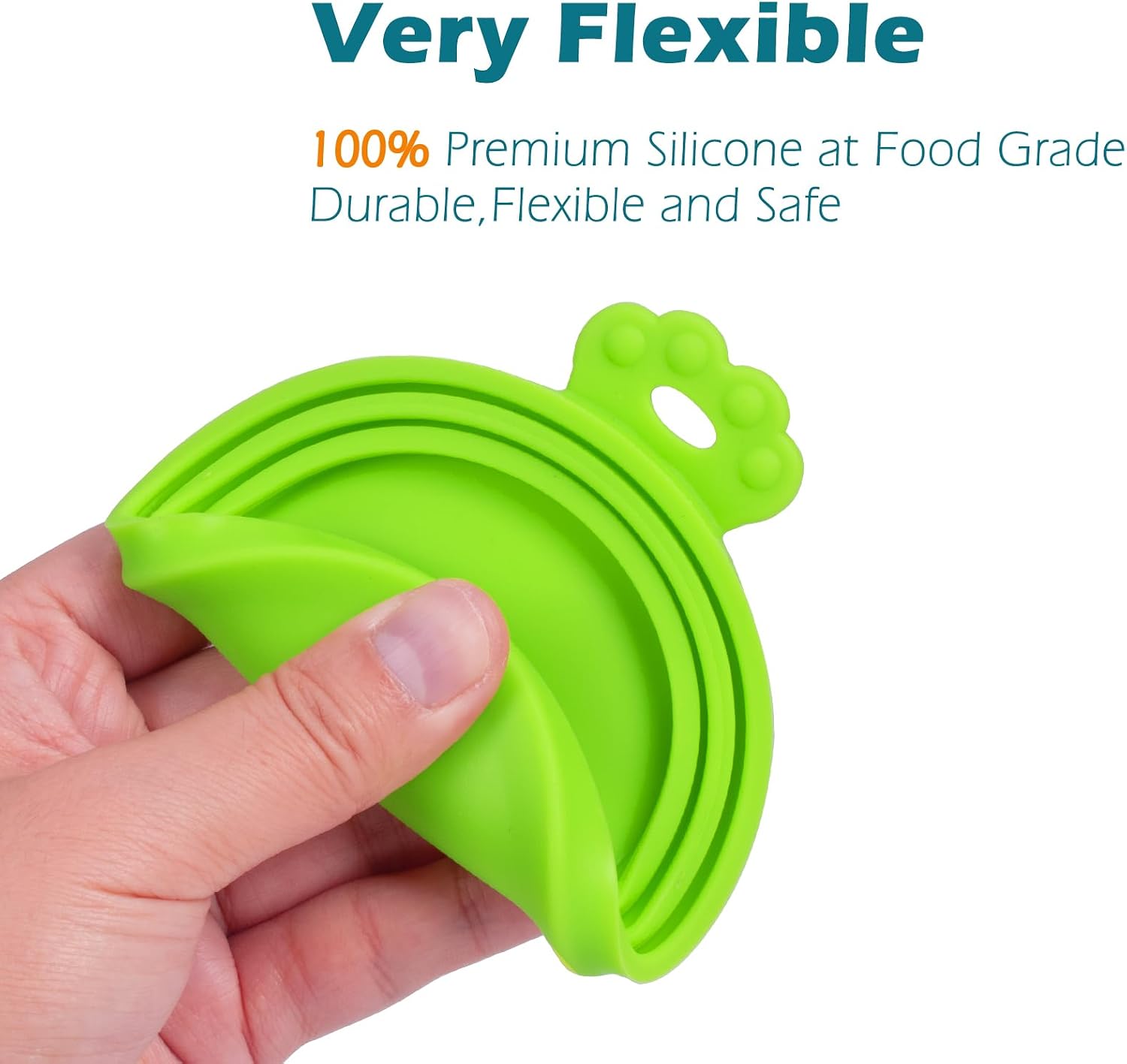 Brighten Mealtime with the 5-Pack Vibrant Silicone Pet Can Covers – Universal Fit for All Your Pet Food Needs, BPA Free & Dishwasher Safe!