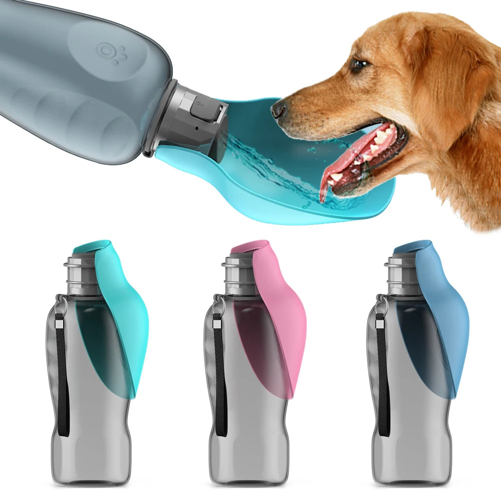 Stay Hydrated on the Go: 800ml Portable Dog Water Bottle for Large Breeds - Perfect for Outdoor Adventures with Your Golden Retriever!