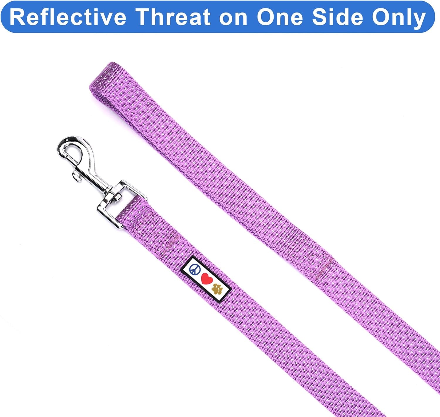 Elevate Your Dog's Walks with the Reflective Orchid 6 Ft Leash - Perfect for Small Dogs and Puppies