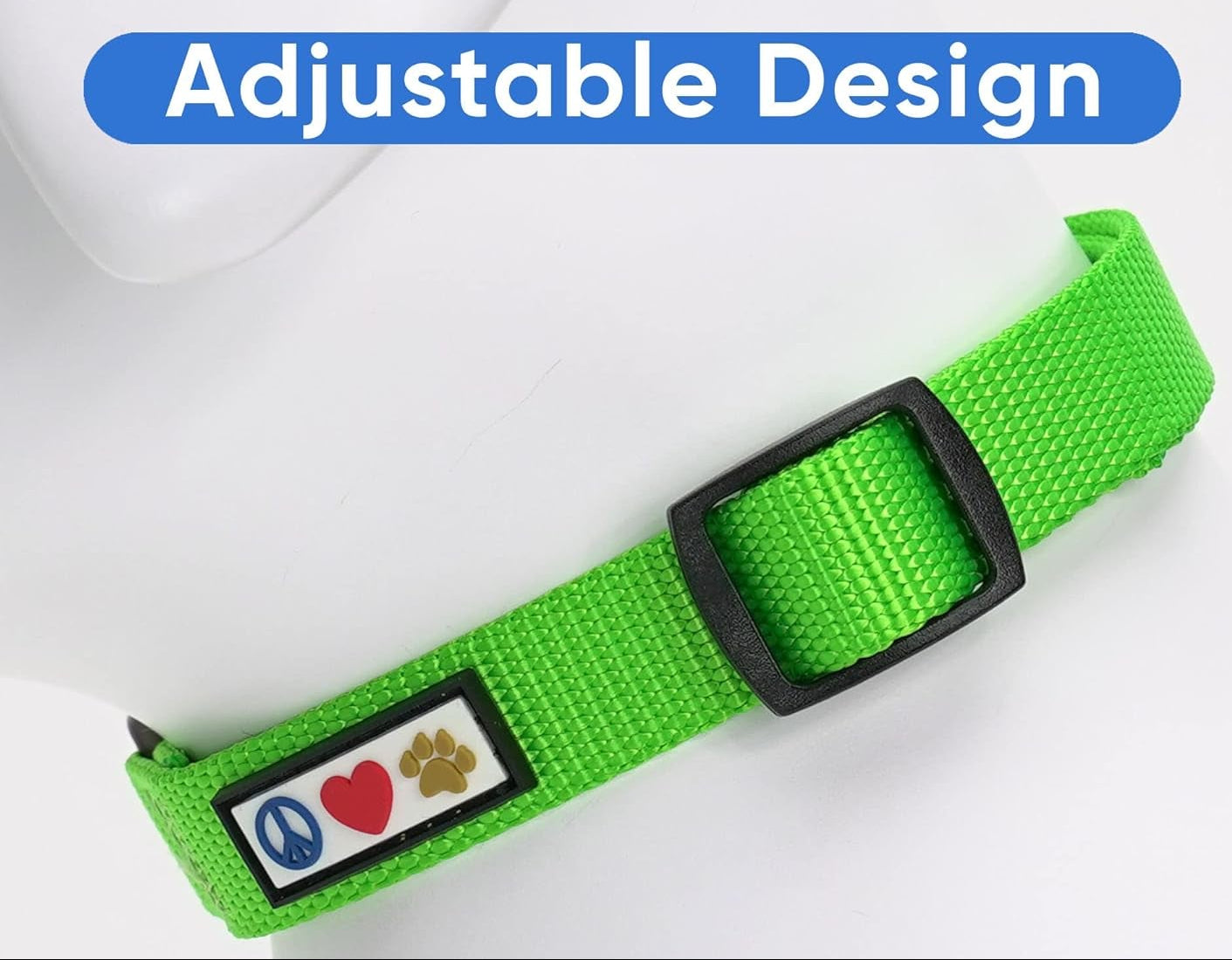 Dog Collar for Large Dogs Adjustable Dog Collar Heavy Duty Waterproof Collars for Dogs with Quick-Release Buckle - Green Dog Collar for Large Breeds