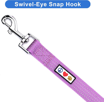 Elevate Your Dog's Walks with the Reflective Orchid 6 Ft Leash - Perfect for Small Dogs and Puppies